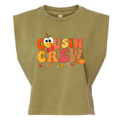 Cousin Crew Thanksgiving Family Matching Turkey Day Fall Garment-Dyed Women's Muscle Tee