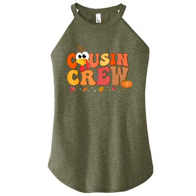 Cousin Crew Thanksgiving Family Matching Turkey Day Fall Women's Perfect Tri Rocker Tank