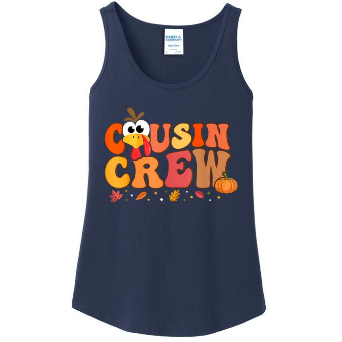 Cousin Crew Thanksgiving Family Matching Turkey Day Fall Ladies Essential Tank