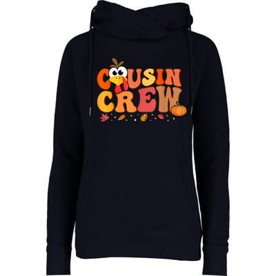 Cousin Crew Thanksgiving Family Matching Turkey Day Fall Womens Funnel Neck Pullover Hood