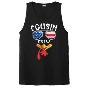 Cousin Crew Turkey Usa Flag Thanksgiving Day Matching Family Gift PosiCharge Competitor Tank