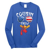 Cousin Crew Turkey Usa Flag Thanksgiving Day Matching Family Gift Long Sleeve Shirt