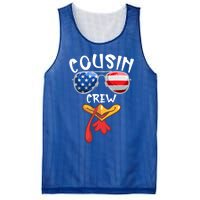 Cousin Crew Turkey Usa Flag Thanksgiving Day Matching Family Gift Mesh Reversible Basketball Jersey Tank