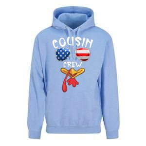 Cousin Crew Turkey Usa Flag Thanksgiving Day Matching Family Gift Unisex Surf Hoodie