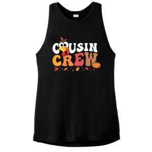 Cousin Crew Thanksgiving Family Matching Turkey Day Fall Ladies PosiCharge Tri-Blend Wicking Tank