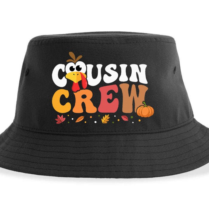 Cousin Crew Thanksgiving Family Matching Turkey Day Fall Sustainable Bucket Hat