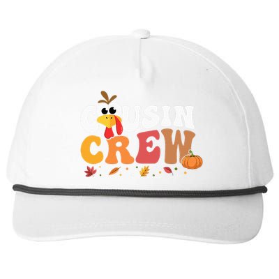 Cousin Crew Thanksgiving Family Matching Turkey Day Fall Snapback Five-Panel Rope Hat