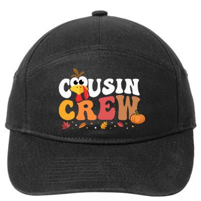 Cousin Crew Thanksgiving Family Matching Turkey Day Fall 7-Panel Snapback Hat