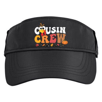 Cousin Crew Thanksgiving Family Matching Turkey Day Fall Adult Drive Performance Visor