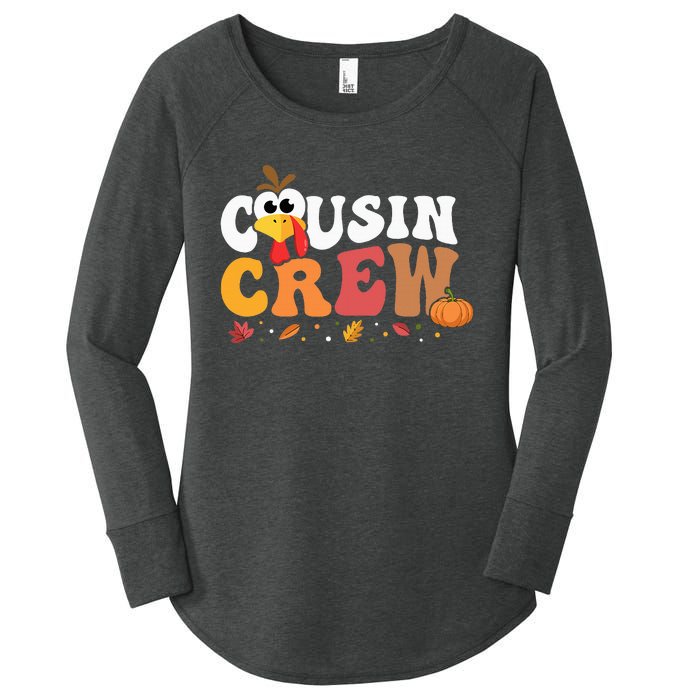 Cousin Crew Thanksgiving Family Matching Turkey Day Fall Women's Perfect Tri Tunic Long Sleeve Shirt