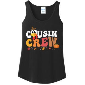 Cousin Crew Thanksgiving Family Matching Turkey Day Fall Ladies Essential Tank