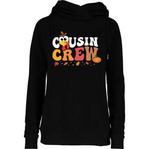 Cousin Crew Thanksgiving Family Matching Turkey Day Fall Womens Funnel Neck Pullover Hood