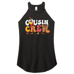 Cousin Crew Thanksgiving Family Matching Turkey Day Fall Women's Perfect Tri Rocker Tank