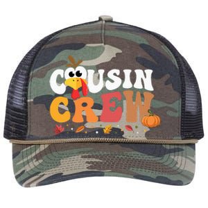 Cousin Crew Thanksgiving Family Matching Turkey Day Fall Retro Rope Trucker Hat Cap