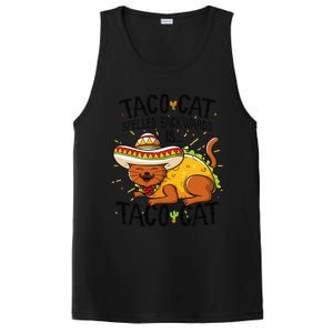 Cute Cat , Tacocat Spelled Backwards Is Taco Cat PosiCharge Competitor Tank