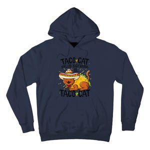 Cute Cat , Tacocat Spelled Backwards Is Taco Cat Tall Hoodie