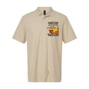 Cute Cat , Tacocat Spelled Backwards Is Taco Cat Softstyle Adult Sport Polo