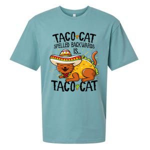 Cute Cat , Tacocat Spelled Backwards Is Taco Cat Sueded Cloud Jersey T-Shirt