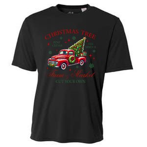 Coquette Christmas Tree Red Truck Farm & Market Xmas Pajamas Cooling Performance Crew T-Shirt