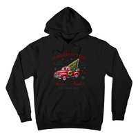 Coquette Christmas Tree Red Truck Farm & Market Xmas Pajamas Hoodie