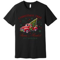 Coquette Christmas Tree Red Truck Farm & Market Xmas Pajamas Premium T-Shirt