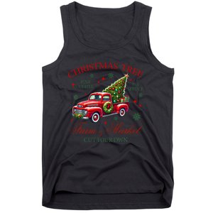 Coquette Christmas Tree Red Truck Farm & Market Xmas Pajamas Tank Top