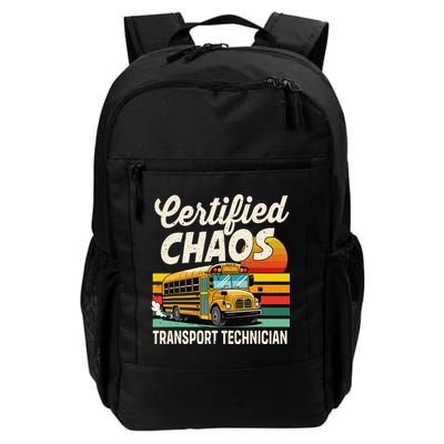 Certified Chaos Transport Technician School Bus Driver Backpack