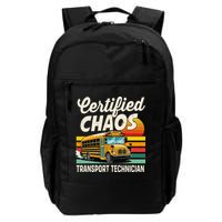 Certified Chaos Transport Technician School Bus Driver Backpack