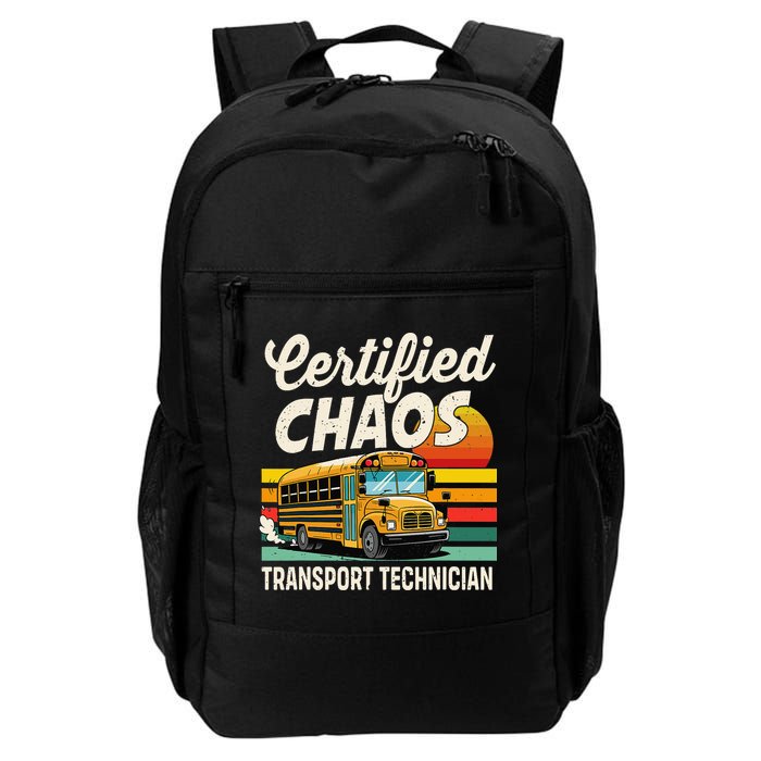 Certified Chaos Transport Technician School Bus Driver Backpack