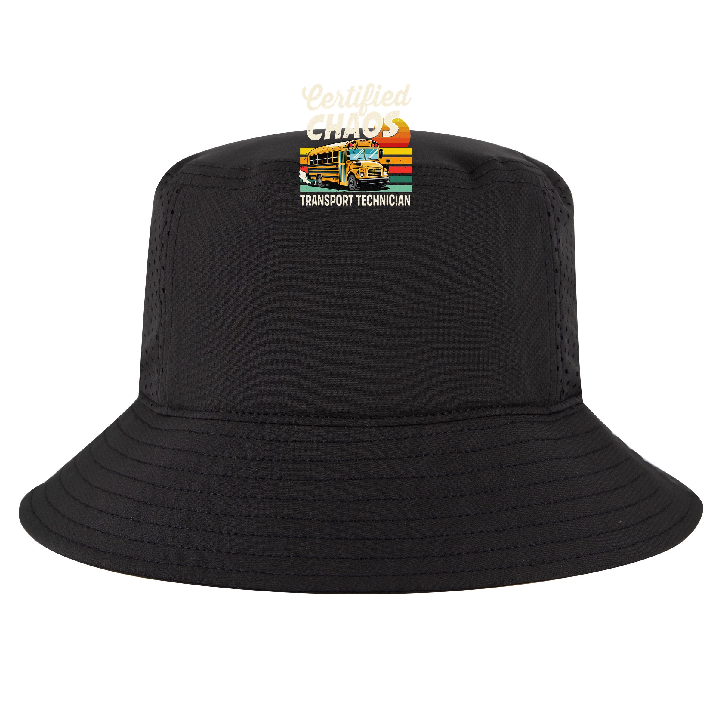 Certified Chaos Transport Technician School Bus Driver Bucket Hat
