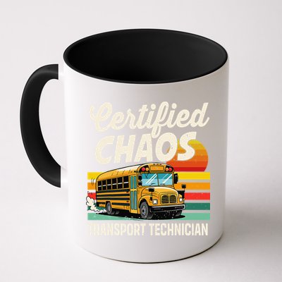 Certified Chaos Transport Technician School Bus Driver Mug