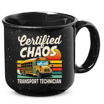 Certified Chaos Transport Technician School Bus Driver 15oz Campfire Ceramic Mug