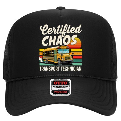 Certified Chaos Transport Technician School Bus Driver Hat