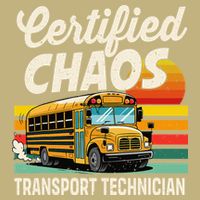 Certified Chaos Transport Technician School Bus Driver Cooling Performance Crew T-Shirt