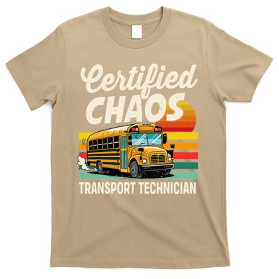 Certified Chaos Transport Technician School Bus Driver T-Shirt