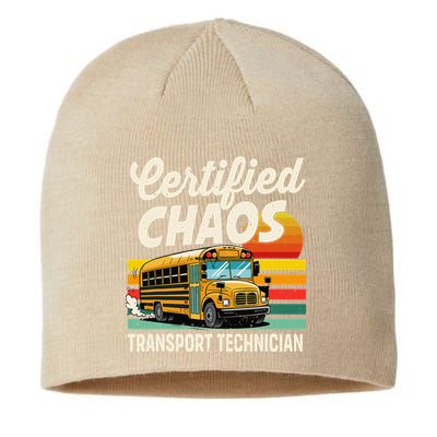 Certified Chaos Transport Technician School Bus Driver Sustainable Beanie
