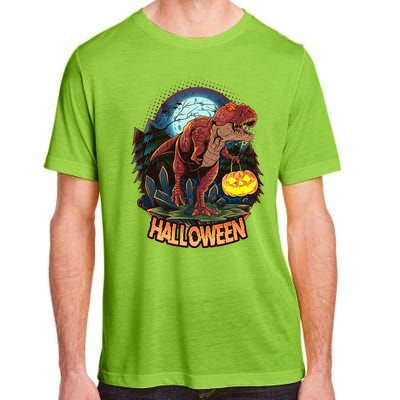 Cool Creepy Trex Dinosaur Halloween Adult ChromaSoft Performance T-Shirt