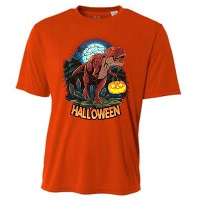 Cool Creepy Trex Dinosaur Halloween Cooling Performance Crew T-Shirt