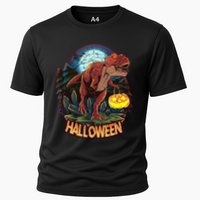 Cool Creepy Trex Dinosaur Halloween Cooling Performance Crew T-Shirt