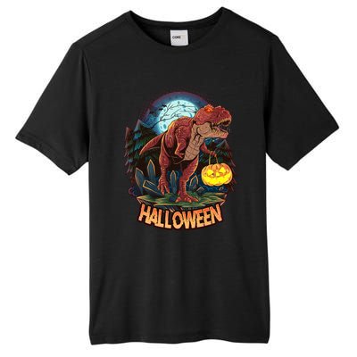 Cool Creepy Trex Dinosaur Halloween Tall Fusion ChromaSoft Performance T-Shirt