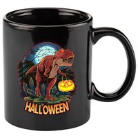 Cool Creepy Trex Dinosaur Halloween 11oz C Handle Ceramic Mug
