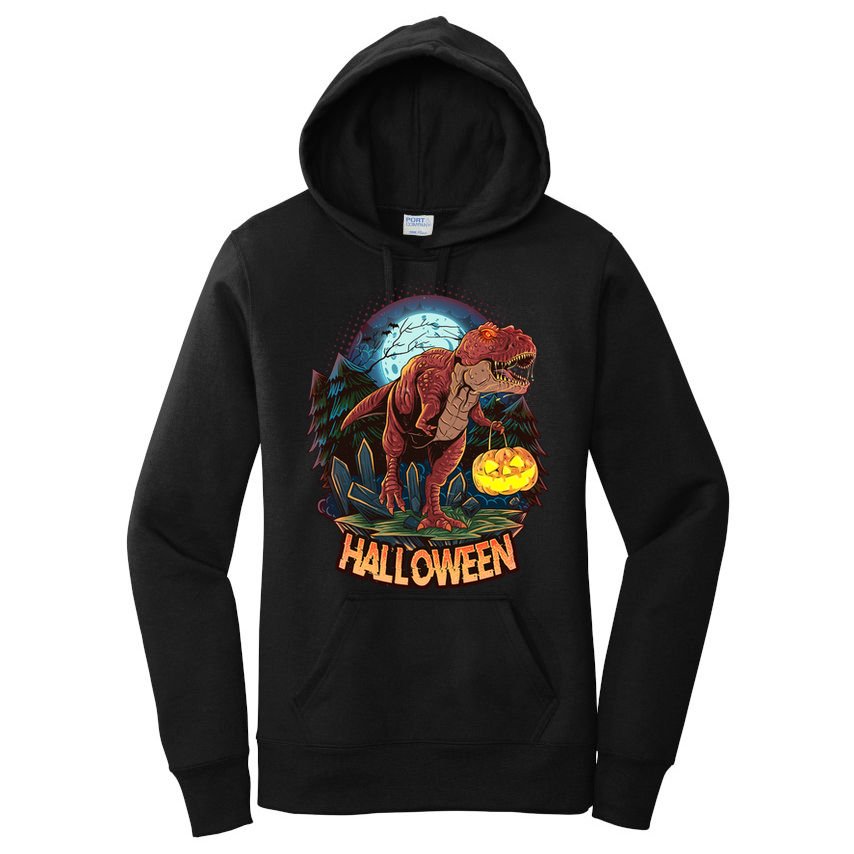 Cool Creepy Trex Dinosaur Halloween Women's Pullover Hoodie