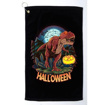 Cool Creepy Trex Dinosaur Halloween Golf Towel