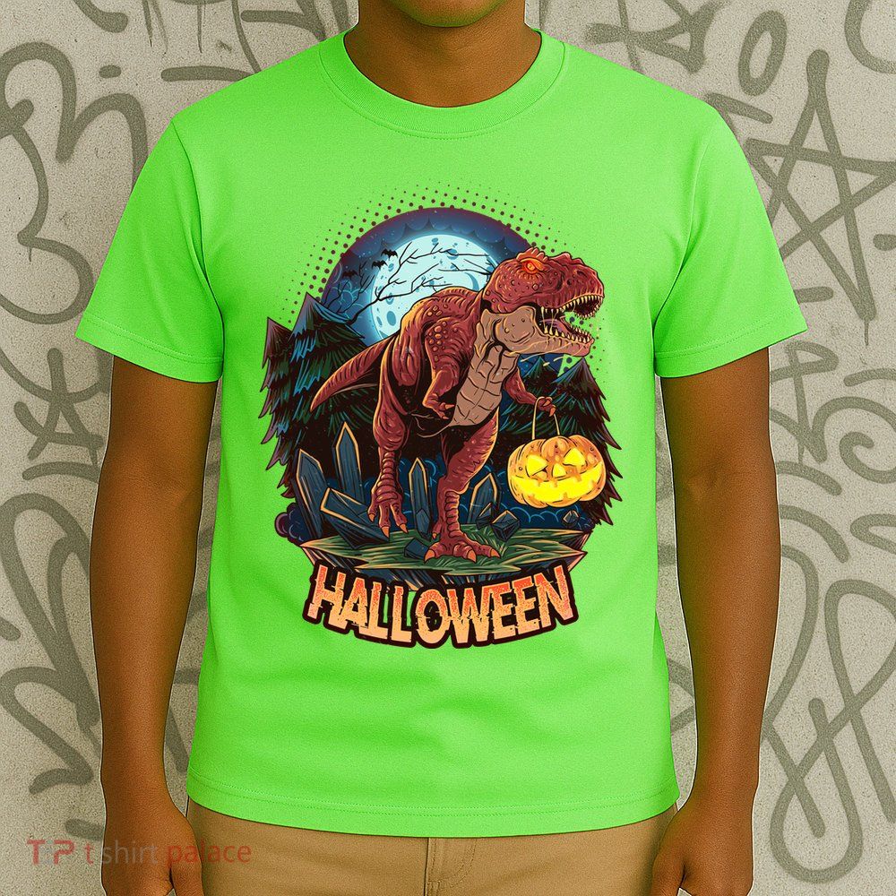 Cool Creepy Trex Dinosaur Halloween T-Shirt