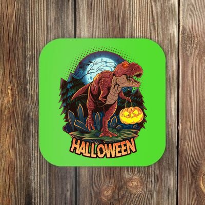 Cool Creepy Trex Dinosaur Halloween Coaster