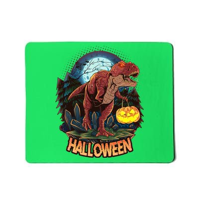 Cool Creepy Trex Dinosaur Halloween Mousepad