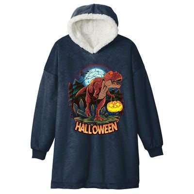 Cool Creepy Trex Dinosaur Halloween Hooded Wearable Blanket