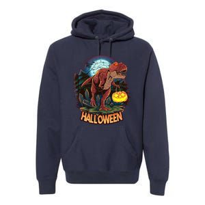 Cool Creepy Trex Dinosaur Halloween Premium Hoodie