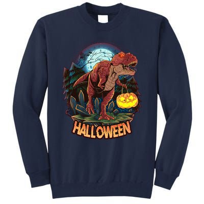 Cool Creepy Trex Dinosaur Halloween Tall Sweatshirt