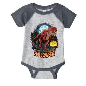 Cool Creepy Trex Dinosaur Halloween Infant Baby Jersey Bodysuit